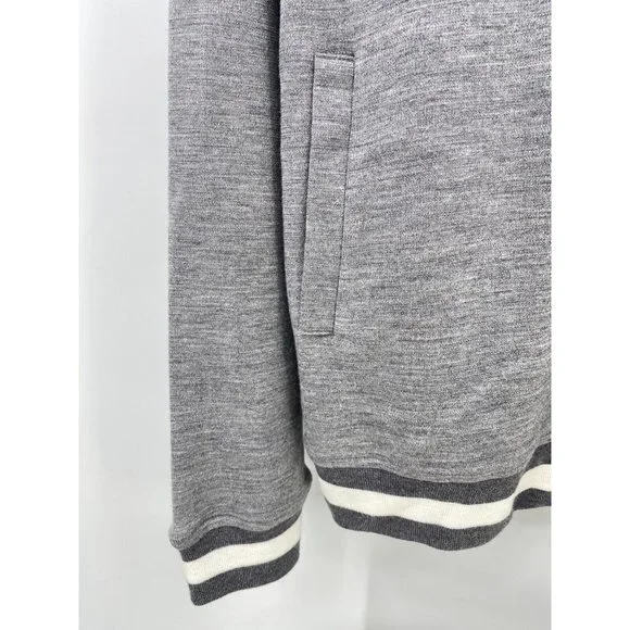 Eidos Napoli Trim Fit Heathered Wool Baseball Jacket (Slim Fit) NWT $595 (A4) - Picture 10 of 12